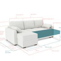Charlie Corner Sofa Bed - LHF
