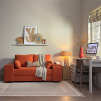 Cocoon fabric sofabed 3 seat orange