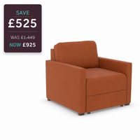 Ex Display - Alice Chair Bed Settee-Micro Cloth Foxy (SHUB659)