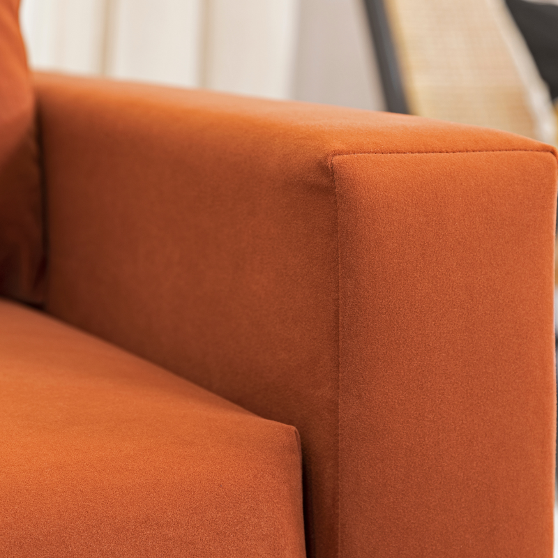 Close-up of luxurious micro velvet fabric, showcasing its soft texture and rich, smooth appearance.
