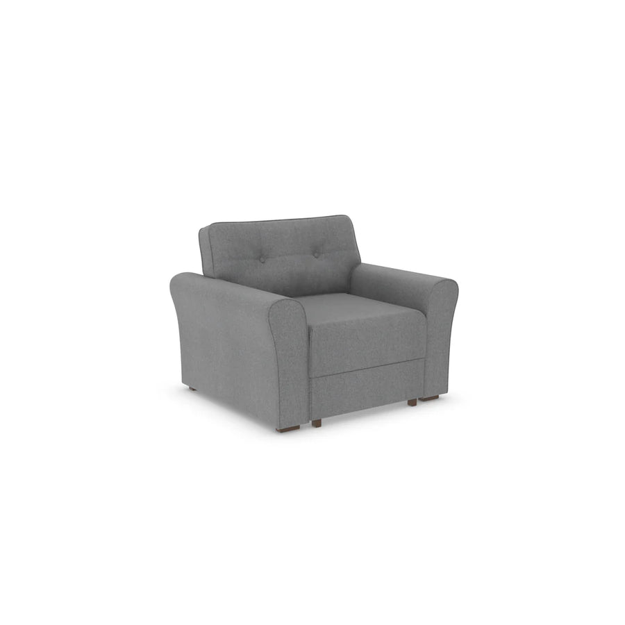 Good To Go - Jodie Chair Bed Settee-Micro Weave Pebble (SHUB748)