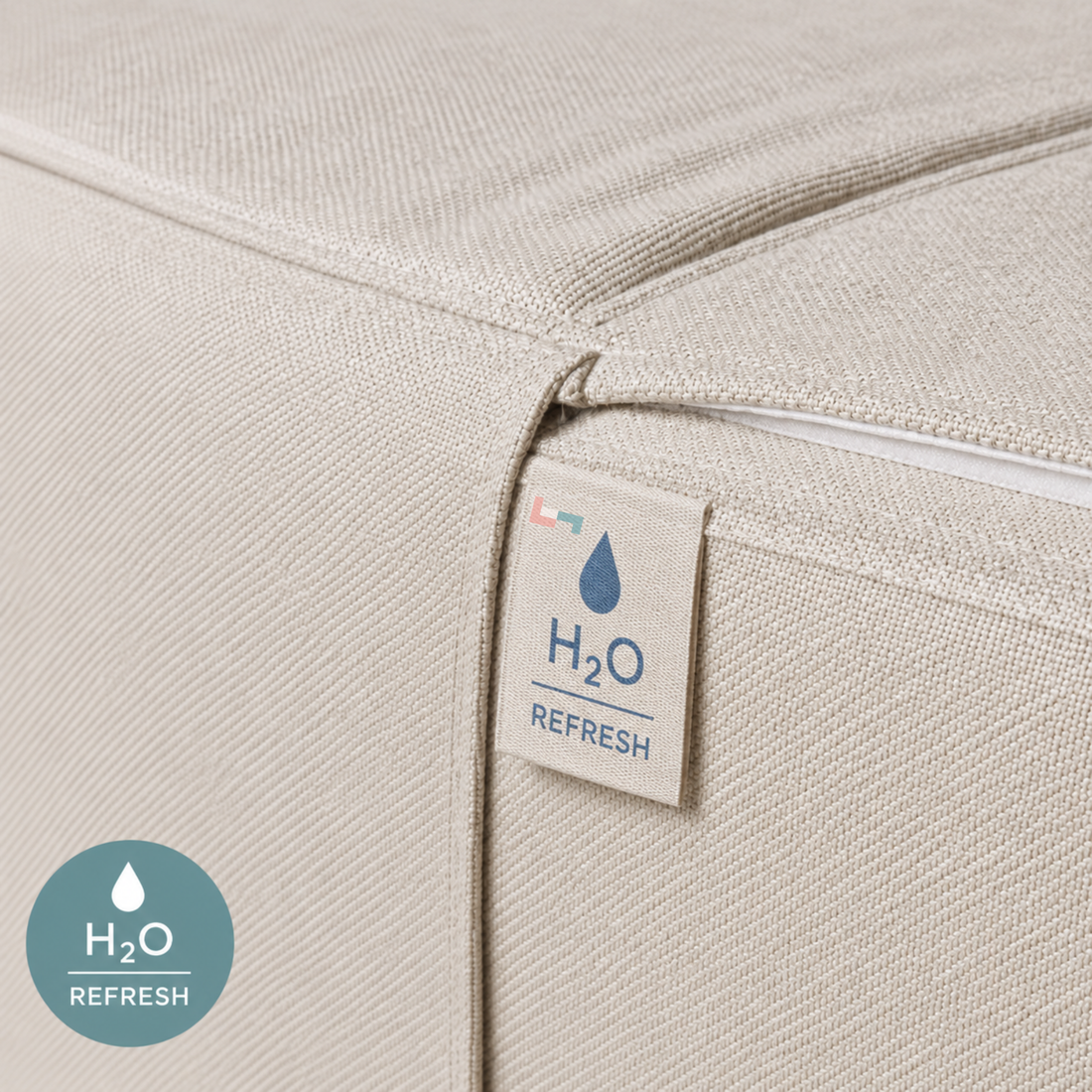 George Corner - Chaise Cover - H2O