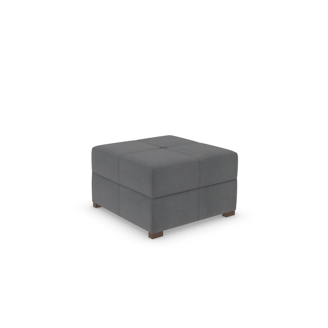 Ex Display - George/Charlie Square Corner Footstool - 82x82cm-Micro Weave Stone (SHUB788)